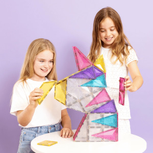 C Connetix G 00054GU 5 P.JPG Confezione Unicorno Glitter 56 pz