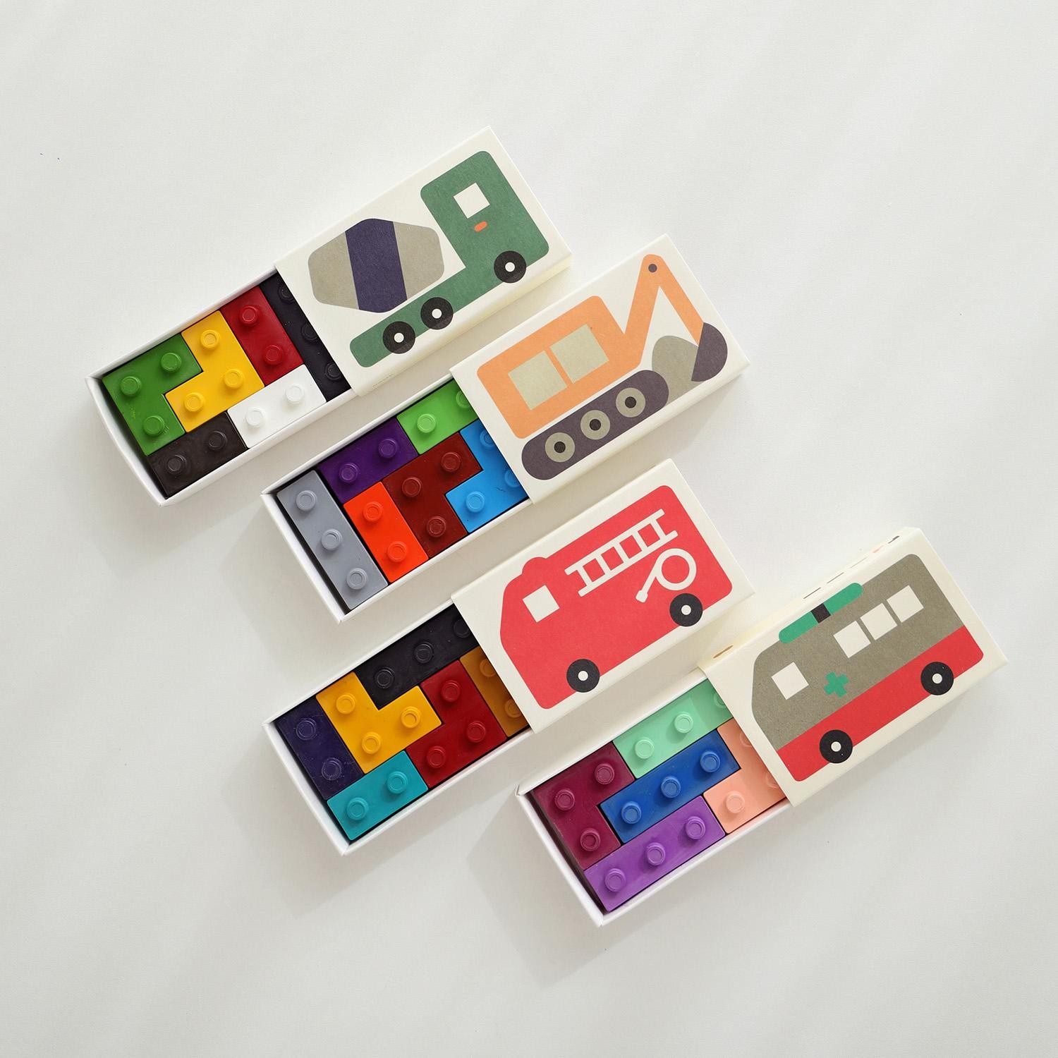 C Goober P00000BECAR 2 P.JPG Crayon Block Vehicles – Set di pastelli a mattoncino Veicoli
