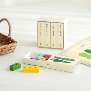 Crayon Block Seasons – Set di Pastelli a Mattoncino 4 Stagioni