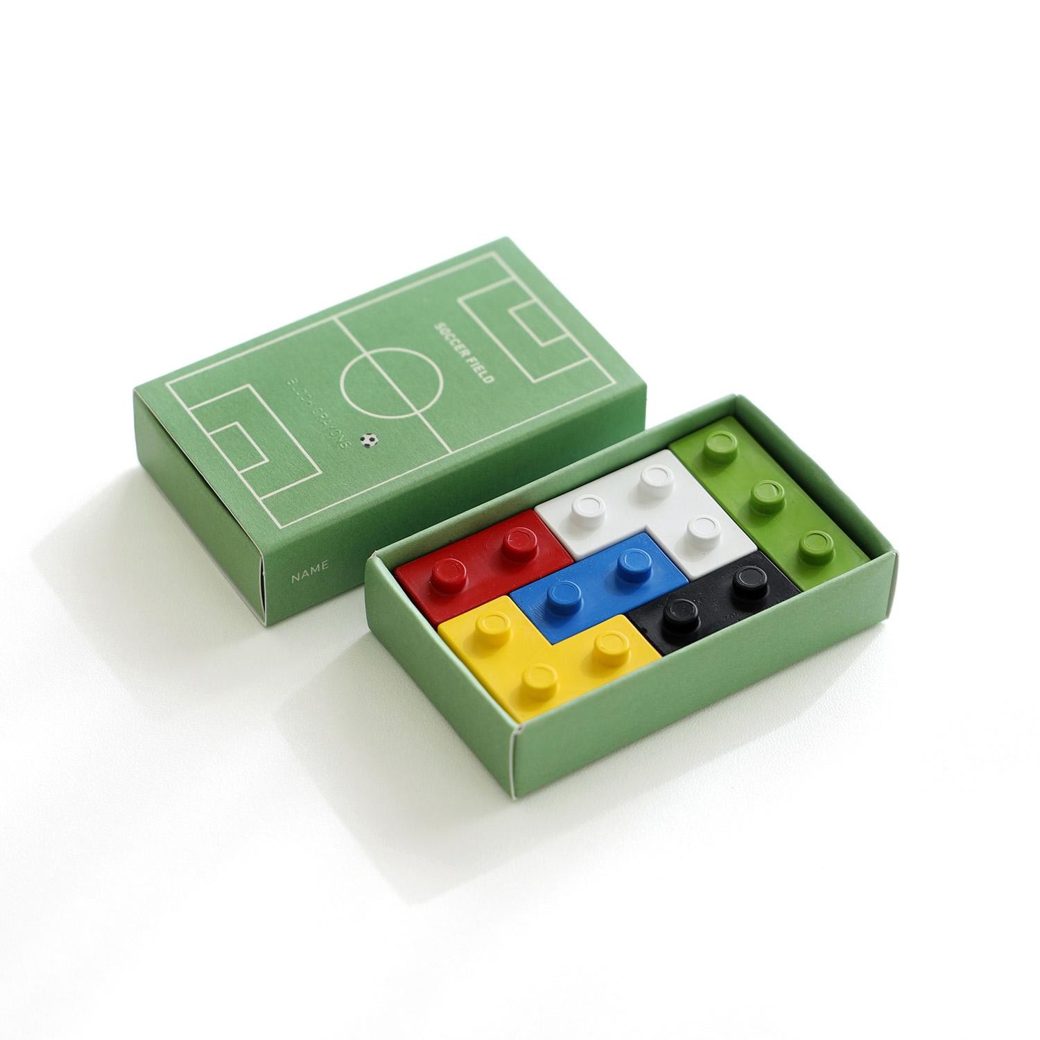 Crayon Block Soccer – Set di Pastelli a Mattoncino