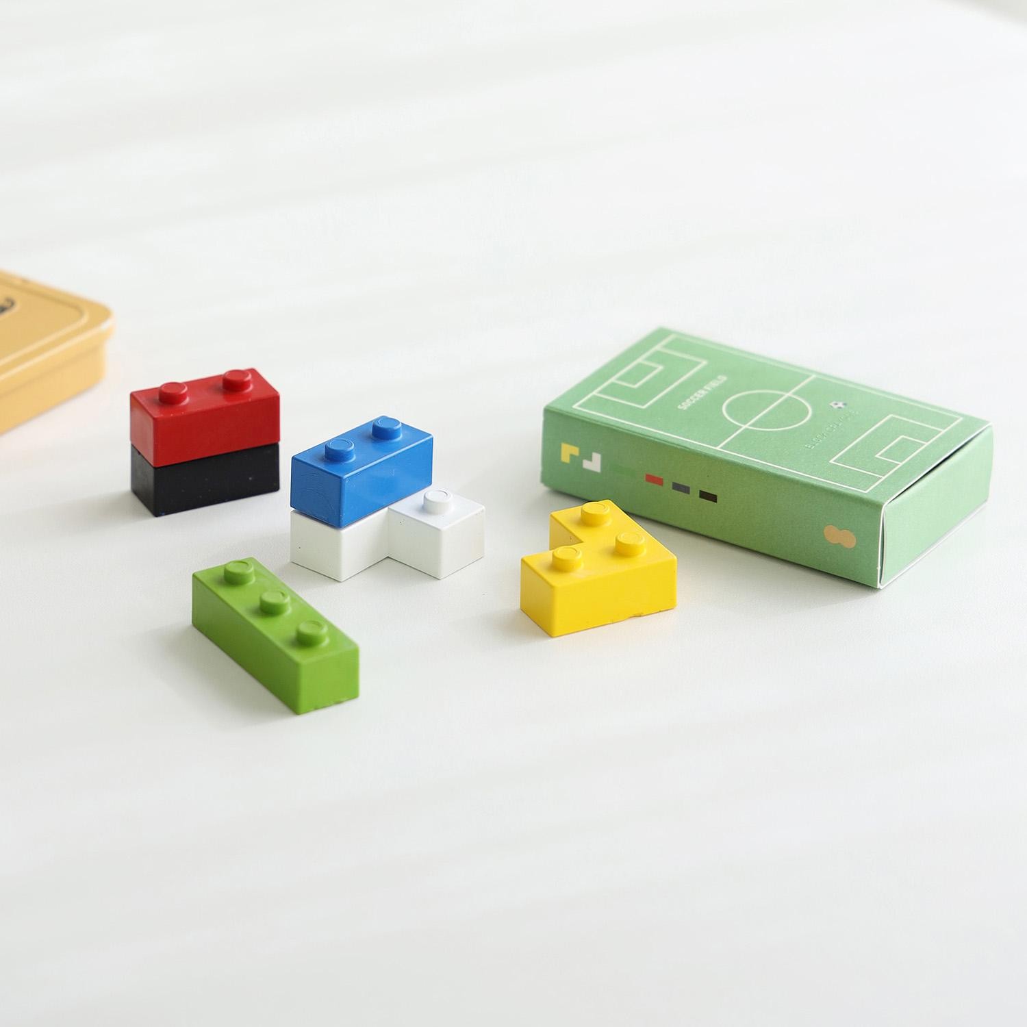 Crayon Block Soccer – Set di Pastelli a Mattoncino