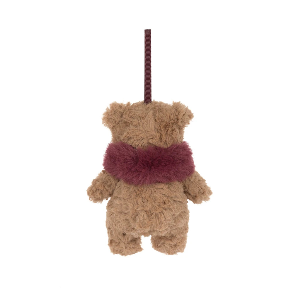 Decorazione Natalizia Bartholomew Bear con Sciarpa Rossa