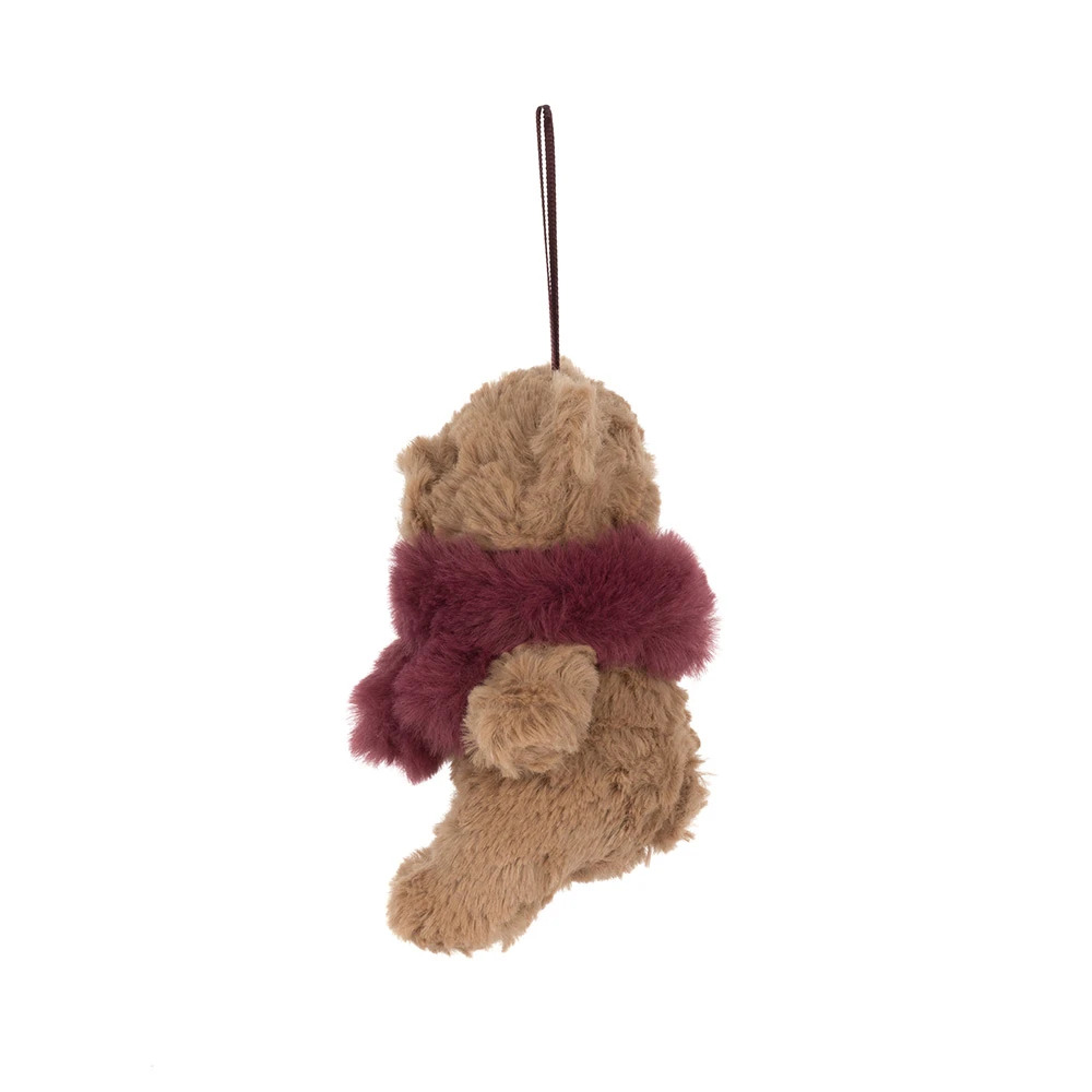 Decorazione Natalizia Bartholomew Bear con Sciarpa Rossa