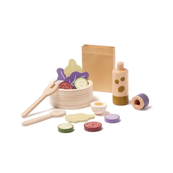 Set insalatiera in legno