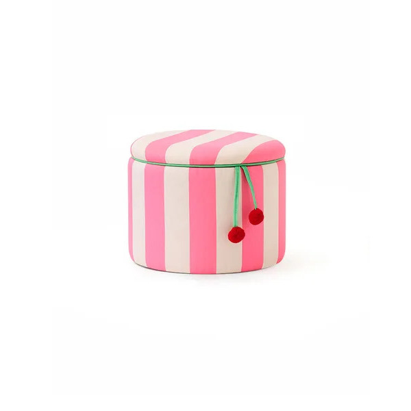 Pouffe cilindrico contenitore