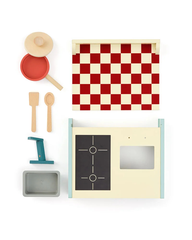 C---kid s concept---1001084KITCHEN_1_P.JPG Cucina Portatile Verde in Legno