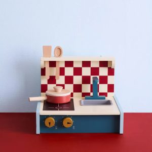 C---kid s concept---1001084KITCHEN_3_P.JPG Cucina Portatile Verde in Legno