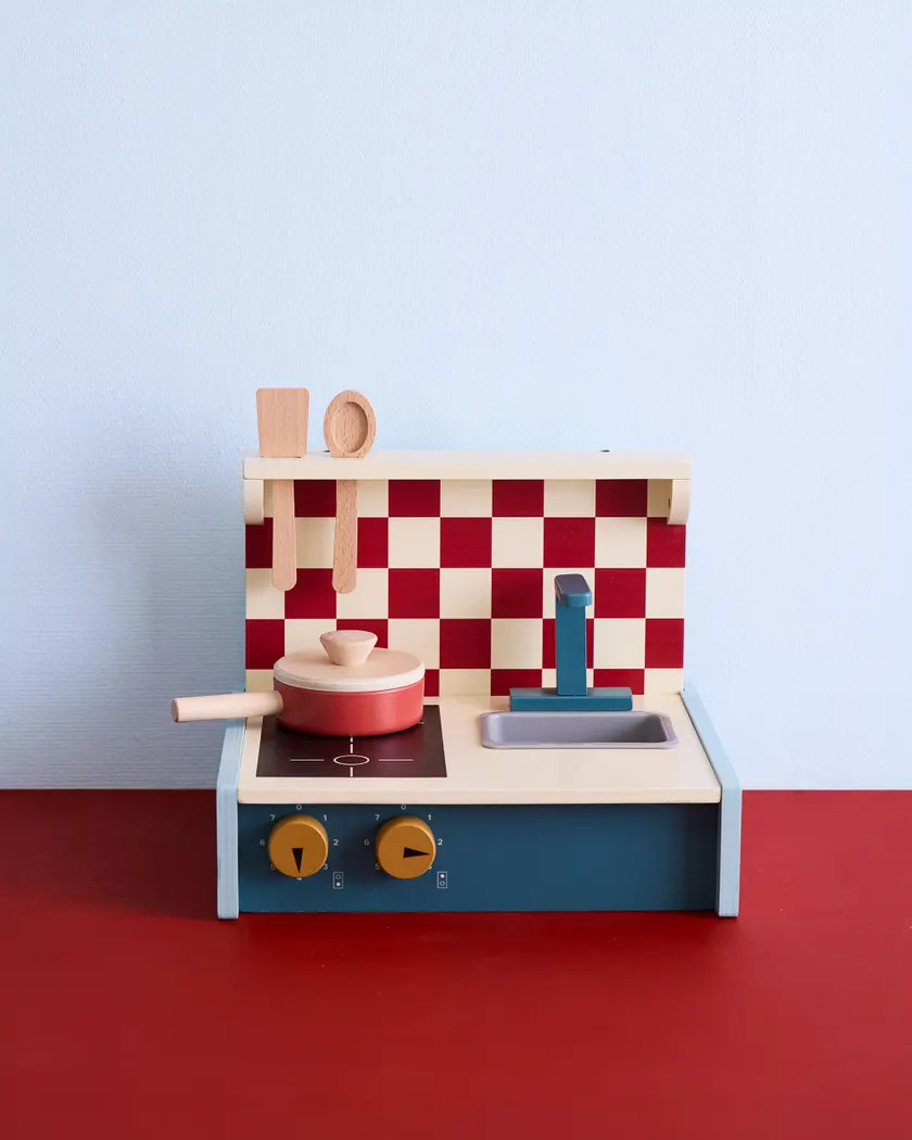 C---kid s concept---1001084KITCHEN_3_P.JPG Cucina Portatile Verde in Legno
