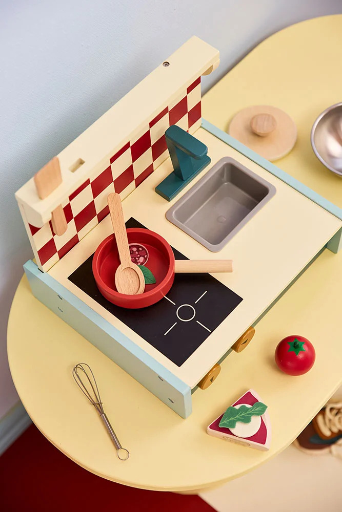 C---kid s concept---1001084KITCHEN_5_P.JPG Cucina Portatile Verde in Legno