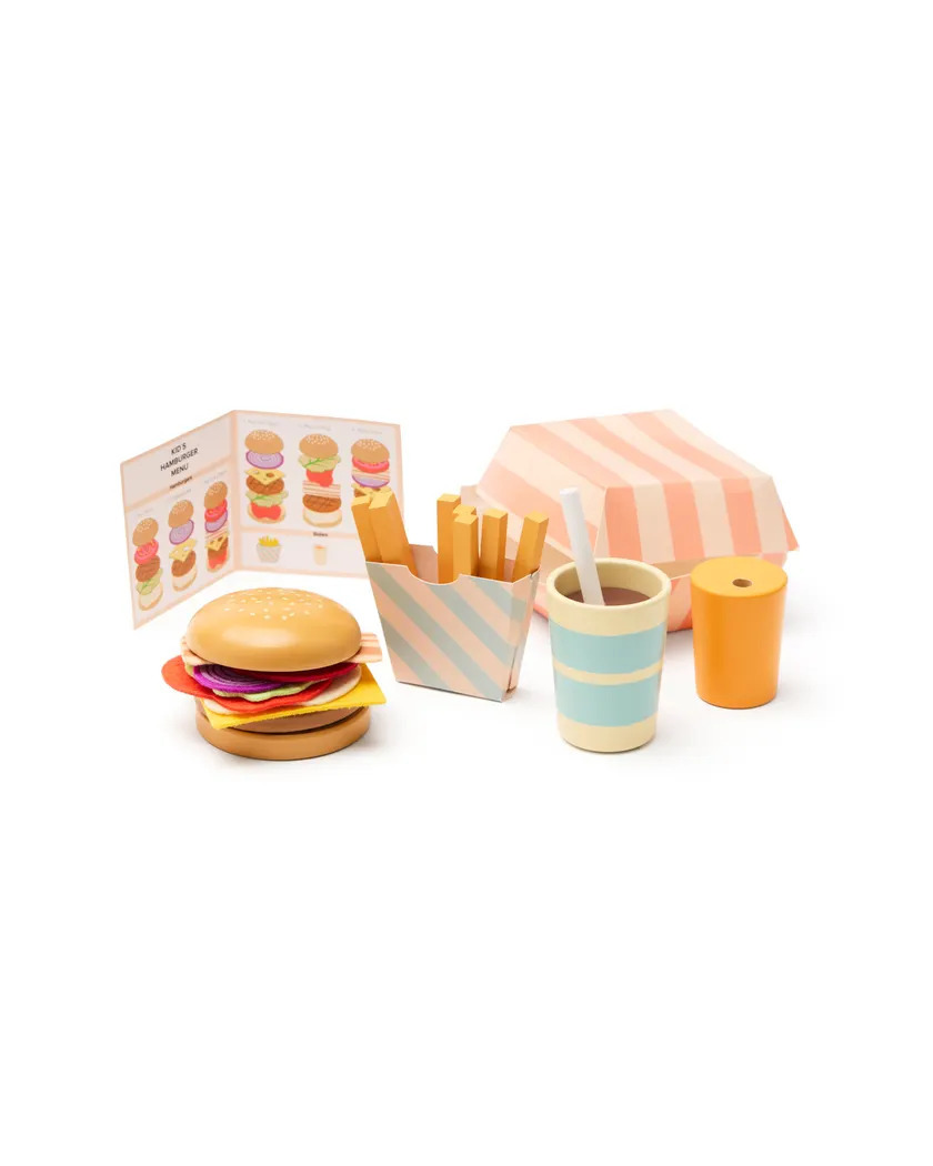 C---kid s concept---1001086HAMBURGER.JPG Set Hamburger in legno