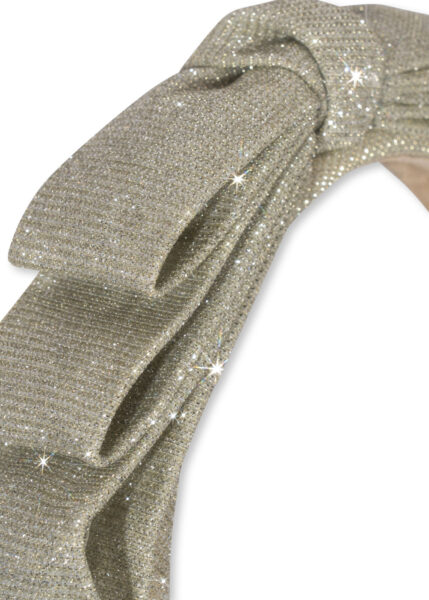 cerchietto con maxi fiocco glitter