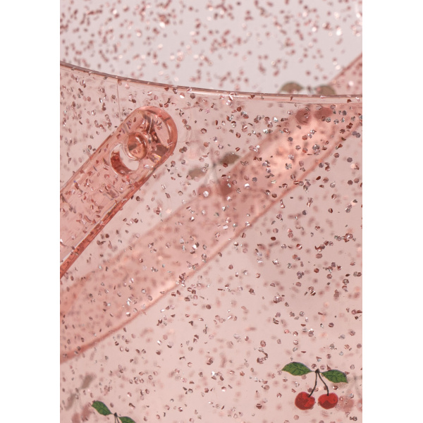 Set da spiaggia glitter e ciliegie