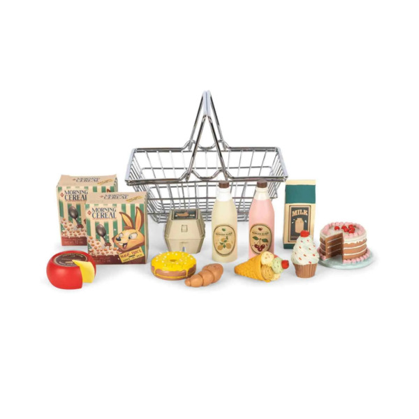 Set Mini Market con cestino della spesa