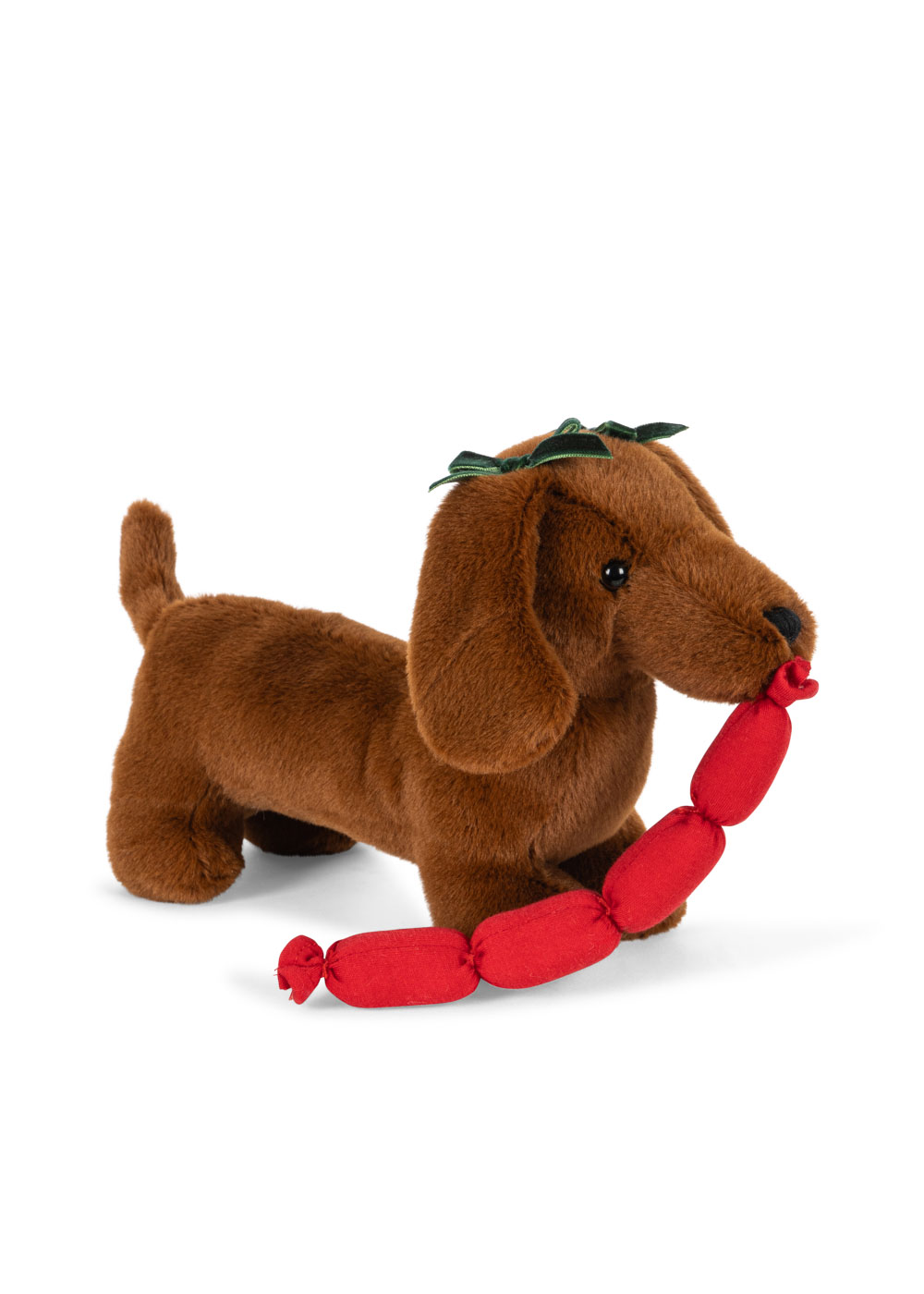 Peluche Chorizo Sausage Dog con Cestino