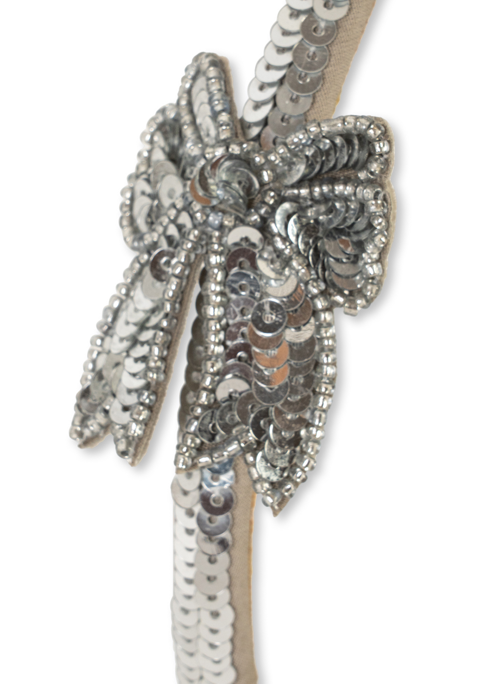 Cerchietto Sequin con Fiocco in Paillettes