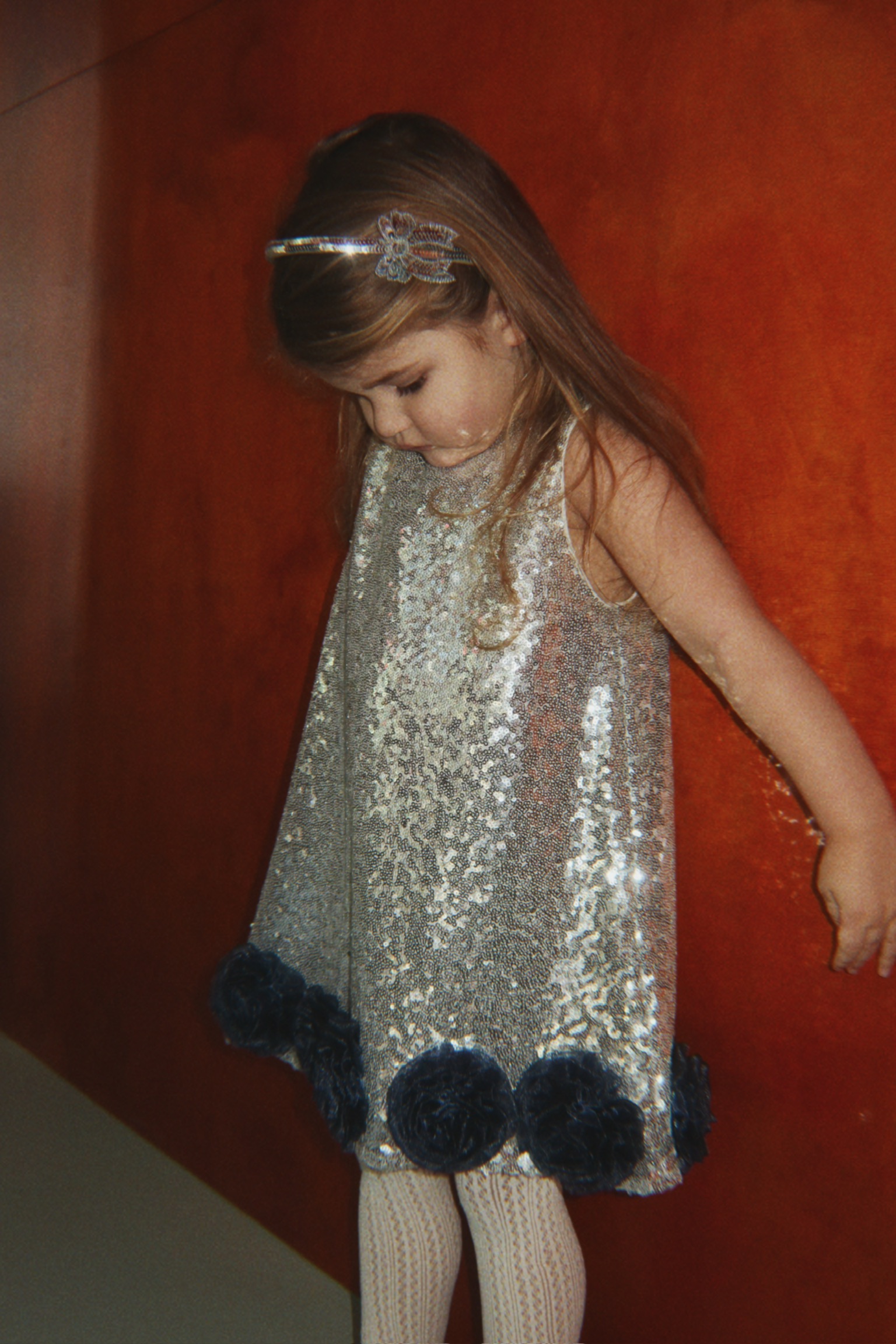 Cerchietto Sequin con Fiocco in Paillettes