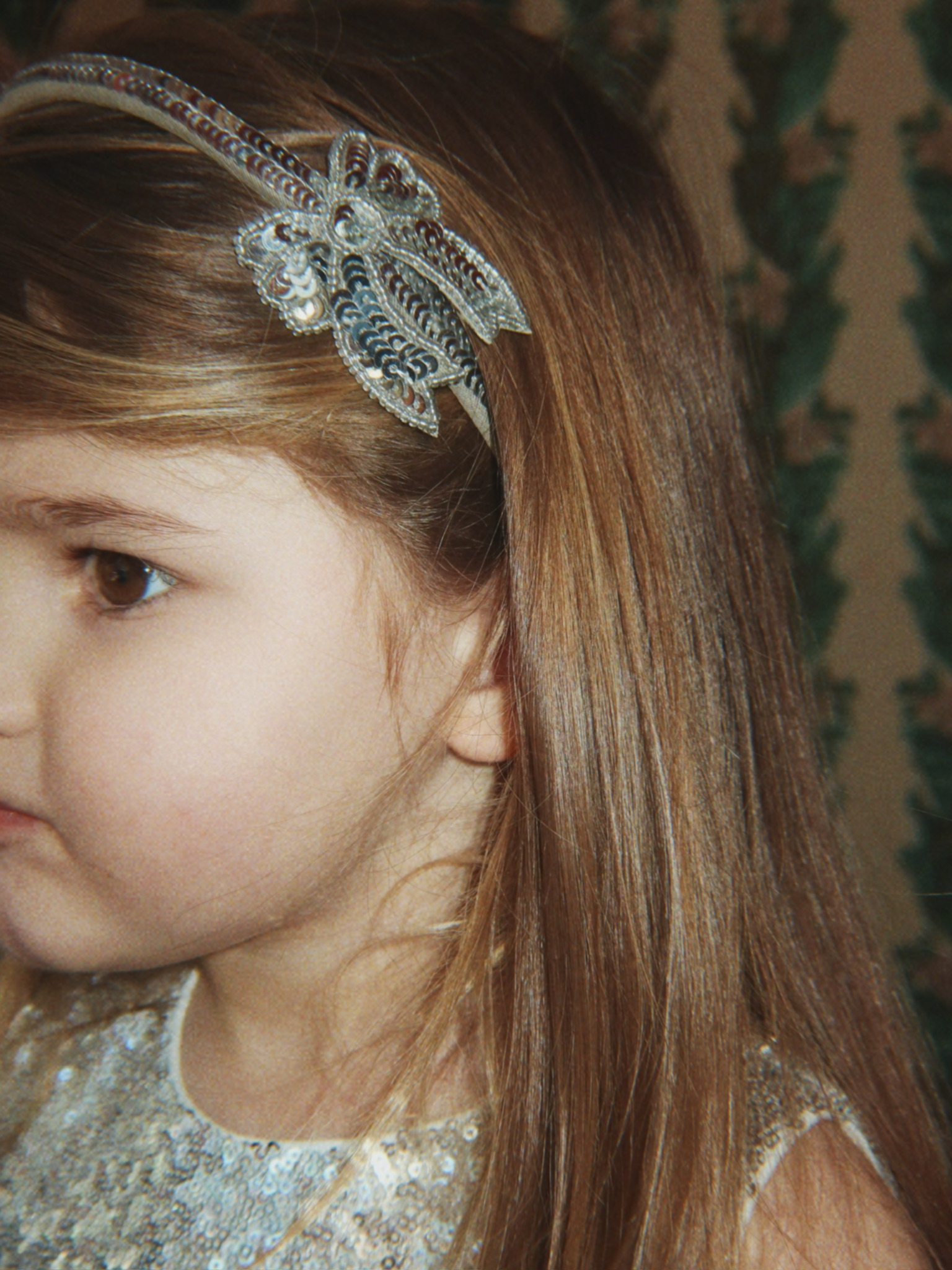 Cerchietto Sequin con Fiocco in Paillettes