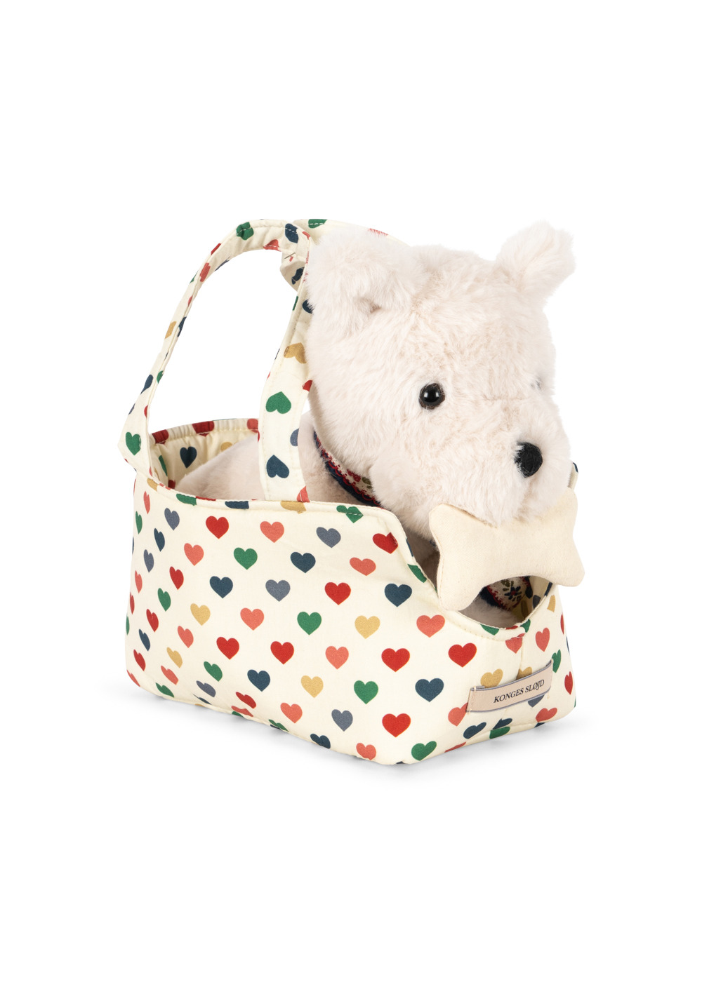 Peluche Terry Puppy con Trasportino