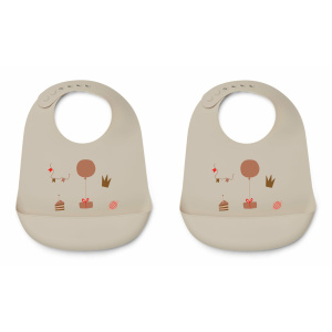 Bavaglino in silicone set da 2