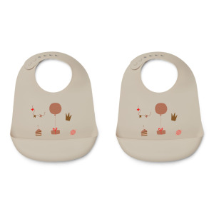 Bavaglino in silicone set da 2