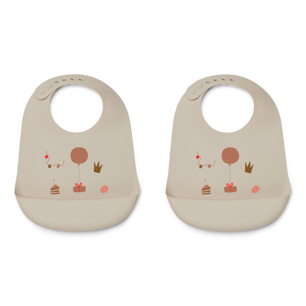 Bavaglino in silicone set da 2