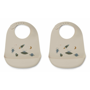 Bavaglino in silicone set da 2