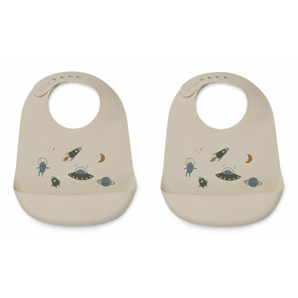 Bavaglino in silicone set da 2