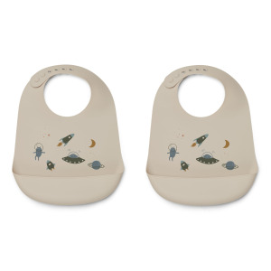 Bavaglino in silicone set da 2