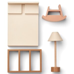 Mobili per camera in legno per casa delle bambole