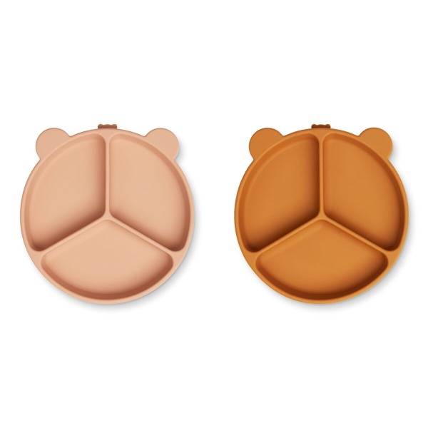 Set 2 piatti divisori STACY con ventosa