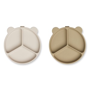 Set 2 piatti divisori STACY con ventosa