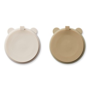 Set 2 piatti divisori STACY con ventosa
