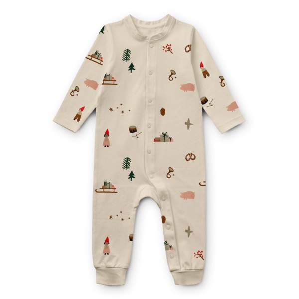 Pigiama tuta intera stampa natalizia