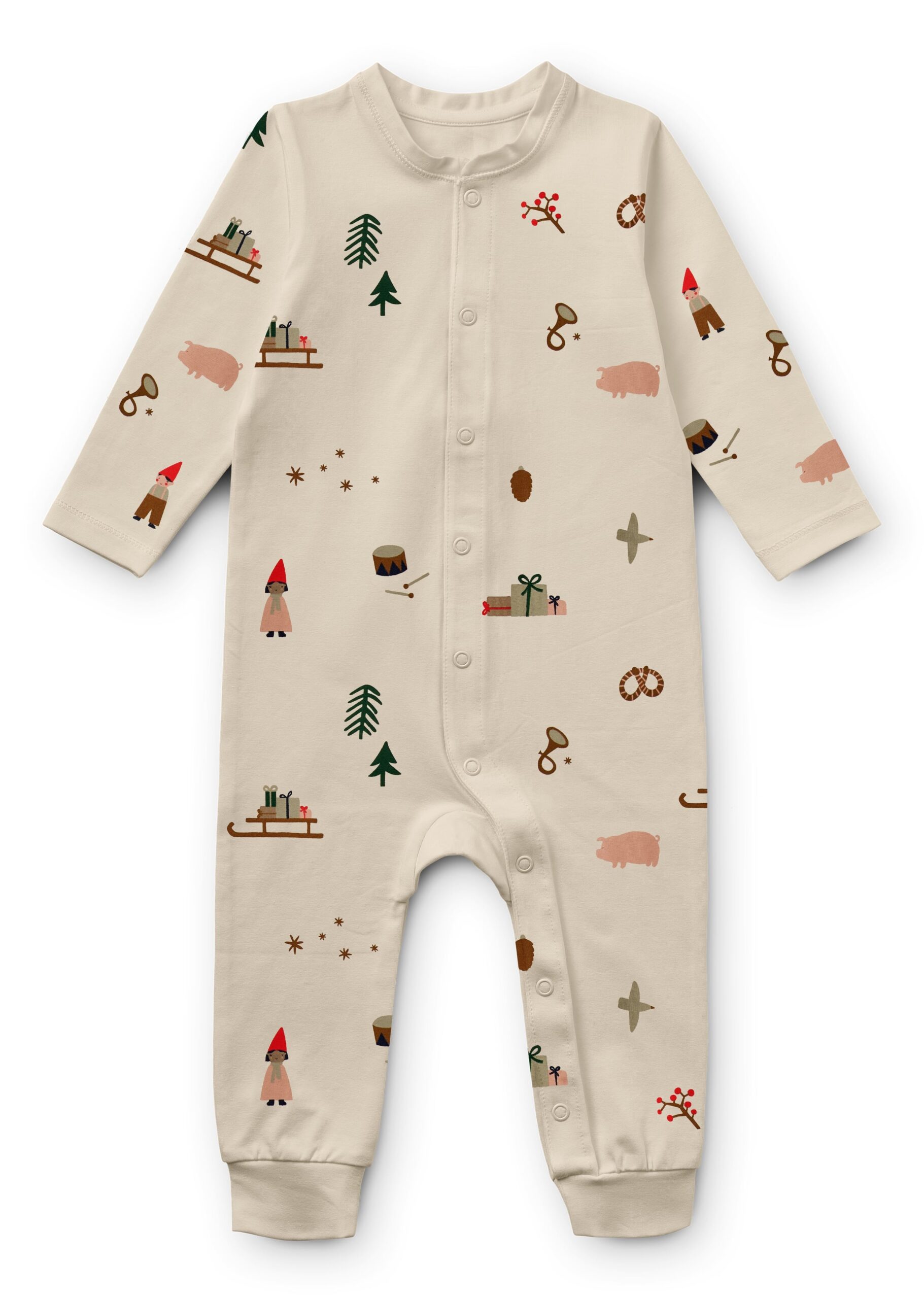 Pigiama tuta intera stampa natalizia