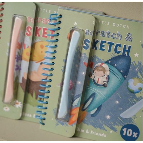 Libro Scratch & sketch Jim & Friends