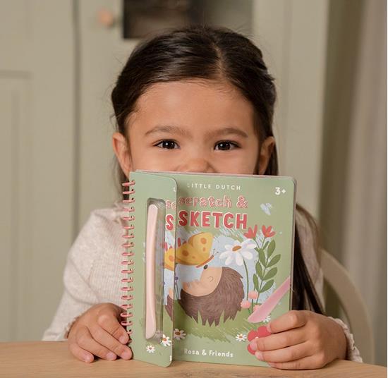 Libro Scratch & sketch Rosa & Friends