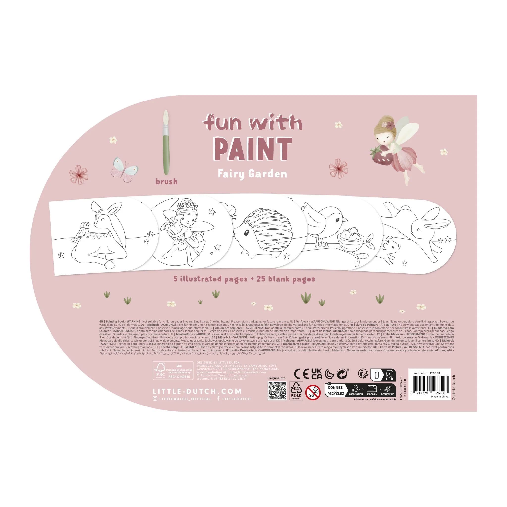 C---little dutch---126558FAIRY_1_P.JPG Libro di colori Fairy Garden