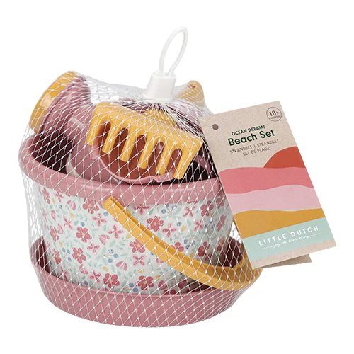 C Little Dutch 2014446FLOWER 2 P.JPG Set da spiaggia Fiori rosa