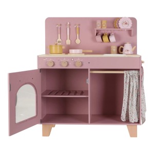 Cucina in legno rosa