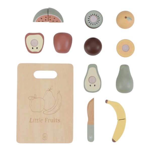 Set di frutta in legno