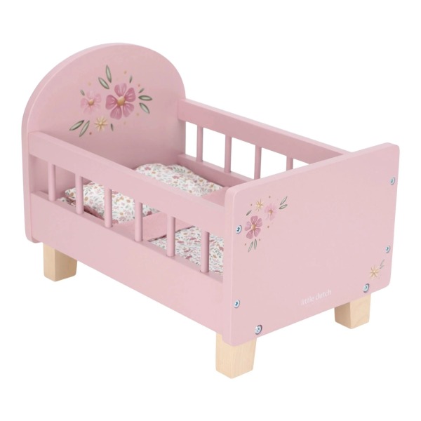 Letto per bambole in legno