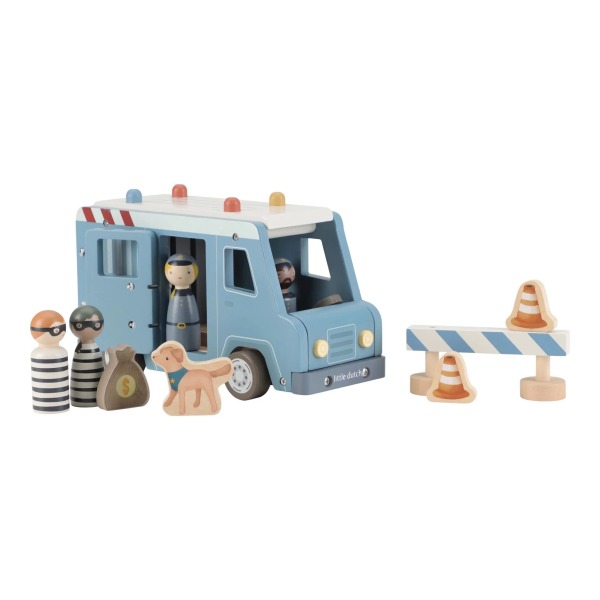 Furgone della polizia in legno