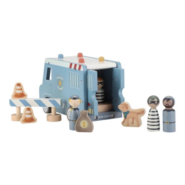 Furgone della polizia in legno