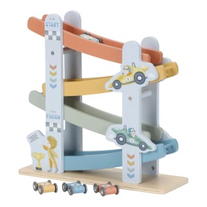 Pista in legno per auto – Blu