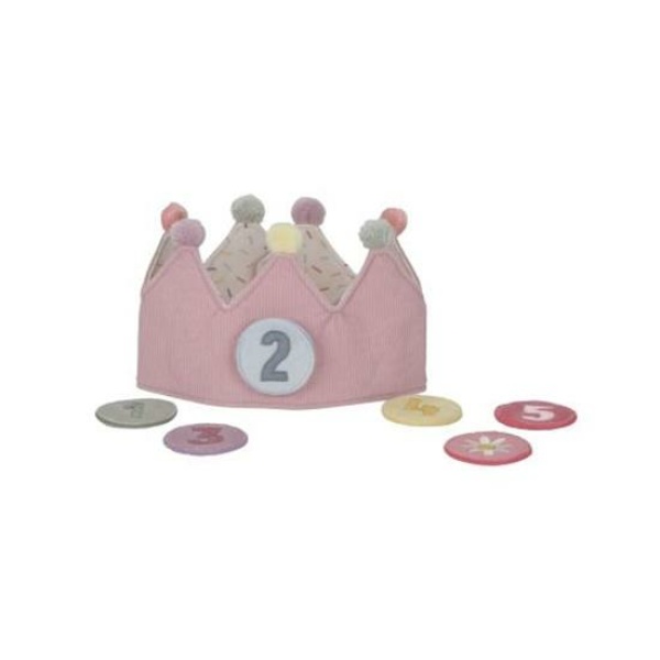Birthday Crown con numeri rosa