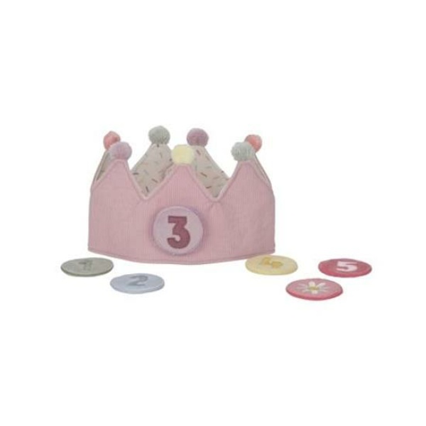 Birthday Crown con numeri rosa