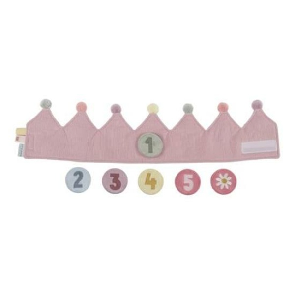 Birthday Crown con numeri rosa