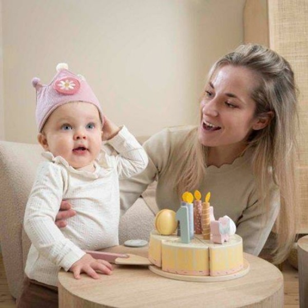 Birthday Crown con numeri rosa
