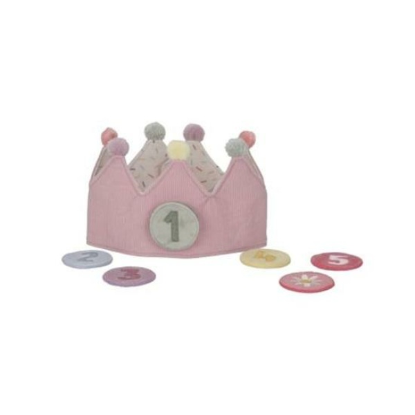Birthday Crown con numeri rosa