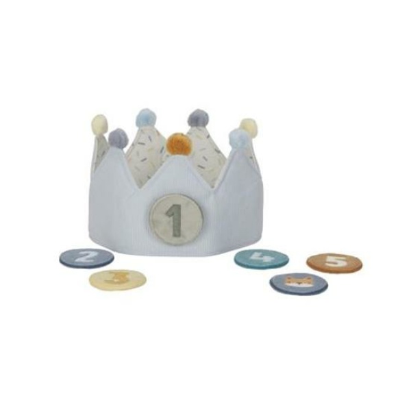Birthday Crown con numeri azzurri